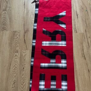 Burberry Winter Scarf Red and Black Plaid Scarf double sided